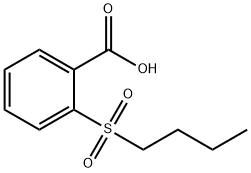 2-(ブチルスルホニル)安息香酸 化学構造式