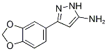 3-(1,3-benzodioxol-5-yl)-1H-pyrazol-5-amine Struktur