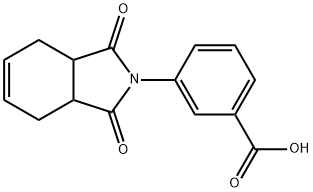 3-(1,3-ジオキソ-1,3,3A,4,7,7A-ヘキサヒドロ-2H-イソインドール-2-イル)安息香酸 化学構造式