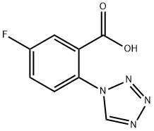 5-fluoro-2-(1H-tetrazol-1-yl)benzoic acid Struktur