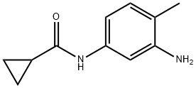 N-(3-アミノ-4-メチルフェニル)シクロプロパンカルボキサミド 化学構造式