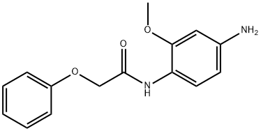 N-(4-アミノ-2-メトキシフェニル)-2-フェノキシアセトアミド 化学構造式