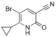 5-bromo-6-cyclopropyl-2-oxo-1,2-dihydro-3-pyridinecarbonitrile Struktur