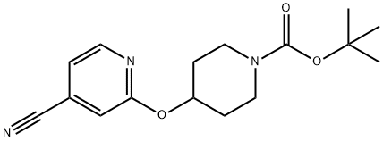 tert-butyl 4-[(4-cyano-2-pyridinyl)oxy]tetrahydro-1(2H)-pyridinecarboxylate|