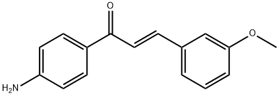 (2E)-1-(4-aminophenyl)-3-(3-methoxyphenyl)prop-2-en-1-one Struktur