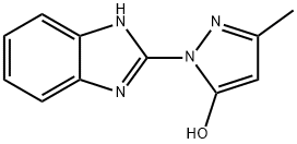 1-(1H-苯并[D]咪唑-2-基)-3-甲基-1H-吡唑-5-醇, 516455-57-5, 结构式
