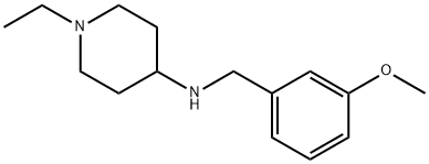 1-ethyl-N-(3-methoxybenzyl)piperidin-4-amine Structure