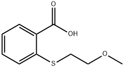 2-[(2-methoxyethyl)thio]benzoic acid Structure