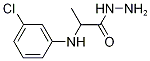 2-[(3-chlorophenyl)amino]propanohydrazide 化学構造式
