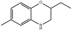 2-エチル-6-メチル-3,4-ジヒドロ-2H-1,4-ベンゾキサジン 化学構造式