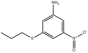 3-nitro-5-(propylthio)aniline Structure