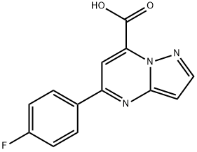 5-(4-fluorophenyl)pyrazolo[1,5-a]pyrimidine-7-carboxylic acid Structure