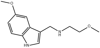 2-甲氧基-N-((5-甲氧基-1H-吲哚-3-基)甲基)乙-1-胺, 1114597-69-1, 结构式