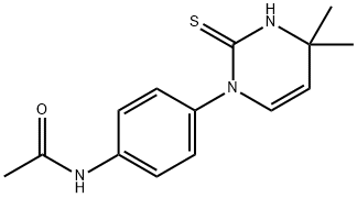 N-[4-(2-mercapto-4,4-dimethylpyrimidin-1(4H)-yl)phenyl]acetamide Structure