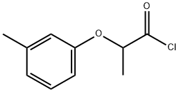 2-(3-メチルフェノキシ)プロパノイルクロリド 化学構造式
