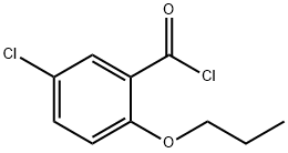 3-クロロ-6-N-プロポキシベンゾイルクロリド 化学構造式