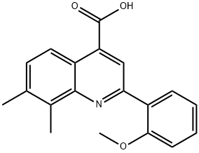 895966-42-4 2-(2-甲氧苯基)-7,8-二甲基-喹啉-4-羧酸