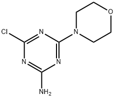 4-Chloro-6-(4-morpholinyl)-1,3,5-triazin-2-ylamine Struktur