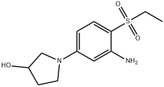 1-[3-Amino-4-(ethylsulfonyl)phenyl]-3-pyrrolidinol,1220021-65-7,结构式