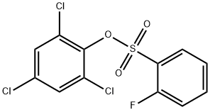2,4,6-Trichlorophenyl 2-fluorobenzenesulfonate Struktur