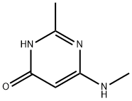 2-メチル-6-(メチルアミノ)-4-ピリミジノール 化学構造式