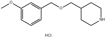 4-{[(3-Methoxybenzyl)oxy]methyl}piperidinehydrochloride 结构式