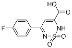 5-(4-FLUORO-PHENYL)-1,1-DIOXO-1,2-DIHYDRO-1LAMBDA*6*-[1,2,6]THIADIAZINE-3-CARBOXYLIC ACID, , 结构式