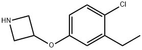 3-(4-Chloro-3-ethylphenoxy)azetidine Structure