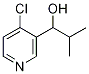 1-(4-クロロ-3-ピリジニル)-2-メチル-1-プロパノール 化学構造式
