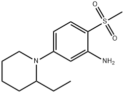 5-(2-Ethyl-1-piperidinyl)-2-(methylsulfonyl)-phenylamine Struktur