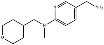N-[5-(Aminomethyl)-2-pyridinyl]-N-methyl-N-(tetrahydro-2H-pyran-4-ylmethyl)amine Structure