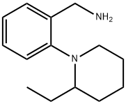 [2-(2-Ethyl-1-piperidinyl)phenyl]methanamine Structure