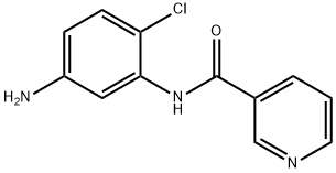 N-(5-氨基-2-氯苯基)烟酰胺 结构式