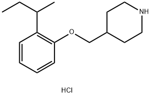 4-{[2-(sec-Butyl)phenoxy]methyl}piperidinehydrochloride Structure