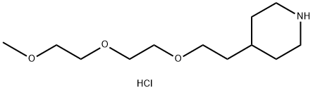 4-{2-[2-(2-Methoxyethoxy)ethoxy]ethyl}piperidinehydrochloride 结构式