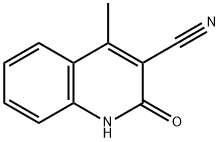3-quinolinecarbonitrile, 1,2-dihydro-4-methyl-2-oxo- Struktur