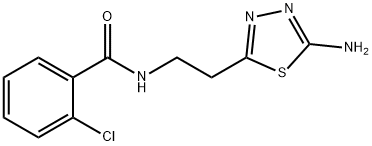 benzamide, N-[2-(5-amino-1,3,4-thiadiazol-2-yl)ethyl]-2-ch Structure