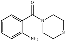 [2-(チオモルホリン-4-イルカルボニル)フェニル]アミン 化学構造式