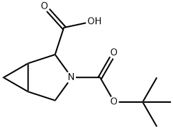 Boc-3-azabicyclo[3.1.0]hexane-2-carboxylic acid Struktur