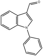 1-フェニル-1H-インドール-3-カルブアルデヒド 化学構造式