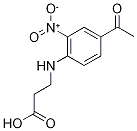 N-(4-Acetyl-2-nitrophenyl)-beta-alanine Struktur