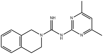 N-(4,6-二甲基嘧啶-2-基)-3,4-二氢异喹啉-2(1H)-甲酰亚胺酰胺, 332382-72-6, 结构式