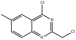 4-クロロ-2-(クロロメチル)-6-メチルキナゾリン 化学構造式