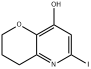 6-碘-3,4-二氢-2H-吡喃并[3,2-B]吡啶-8-醇 结构式