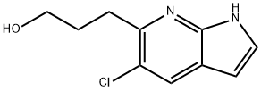 3-(5-Chloro-1H-pyrrolo[2,3-b]pyridin-6-yl)propan-1-ol Struktur
