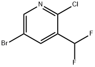 5-Bromo-2-chloro-3-(difluoromethyl)pyridine Struktur