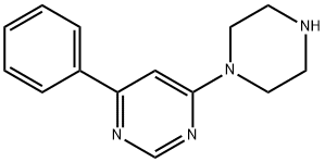 4-苯基-6-(1-	哌嗪)嘧啶, 927988-27-0, 结构式