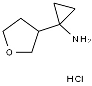 [1-(Tetrahydrofuran-3-yl)cyclopropyl]-amine hydrochloride Structure
