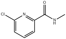 6-クロロ-N-メチル-2-ピリジンカルボキサミド 化学構造式