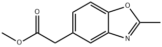 2-(2-甲基苯并[D]噁唑-5-基)乙酸甲酯 结构式